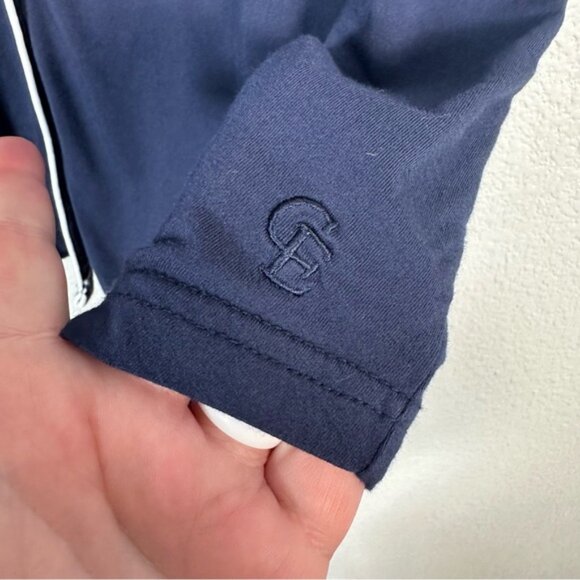 Cozy Earth Women’s Bamboo Stretch Knit Short Sleeve Pajama Pant Set in Navy L - Picture 4 of 14